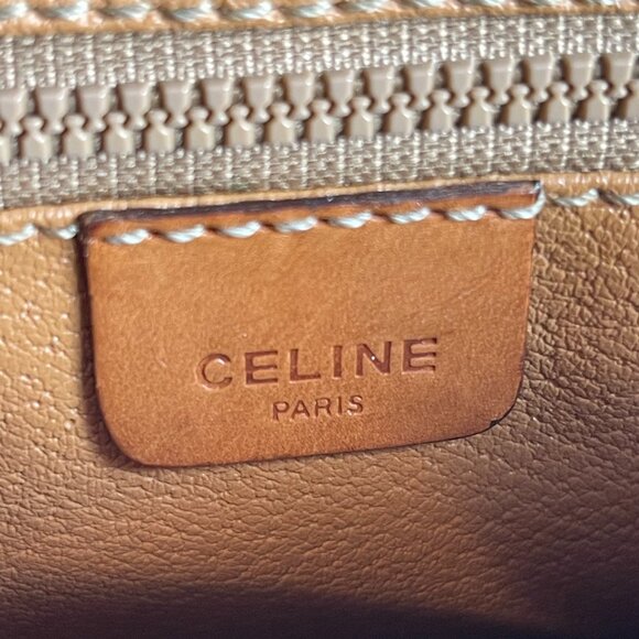 CELINE Vintage Macadam Clutch/Second Bag w/ Strap - Preowned - Picture 10 of 15